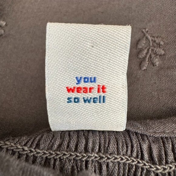 Old Navy Gray Embroidered Long Raglan Ballon Sleeve Boho Midi Dress Plus Size 2X - Picture 9 of 13